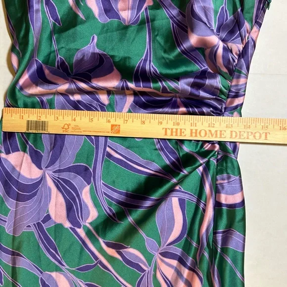 Floral Green and Purple Dress - Picture 6 of 6